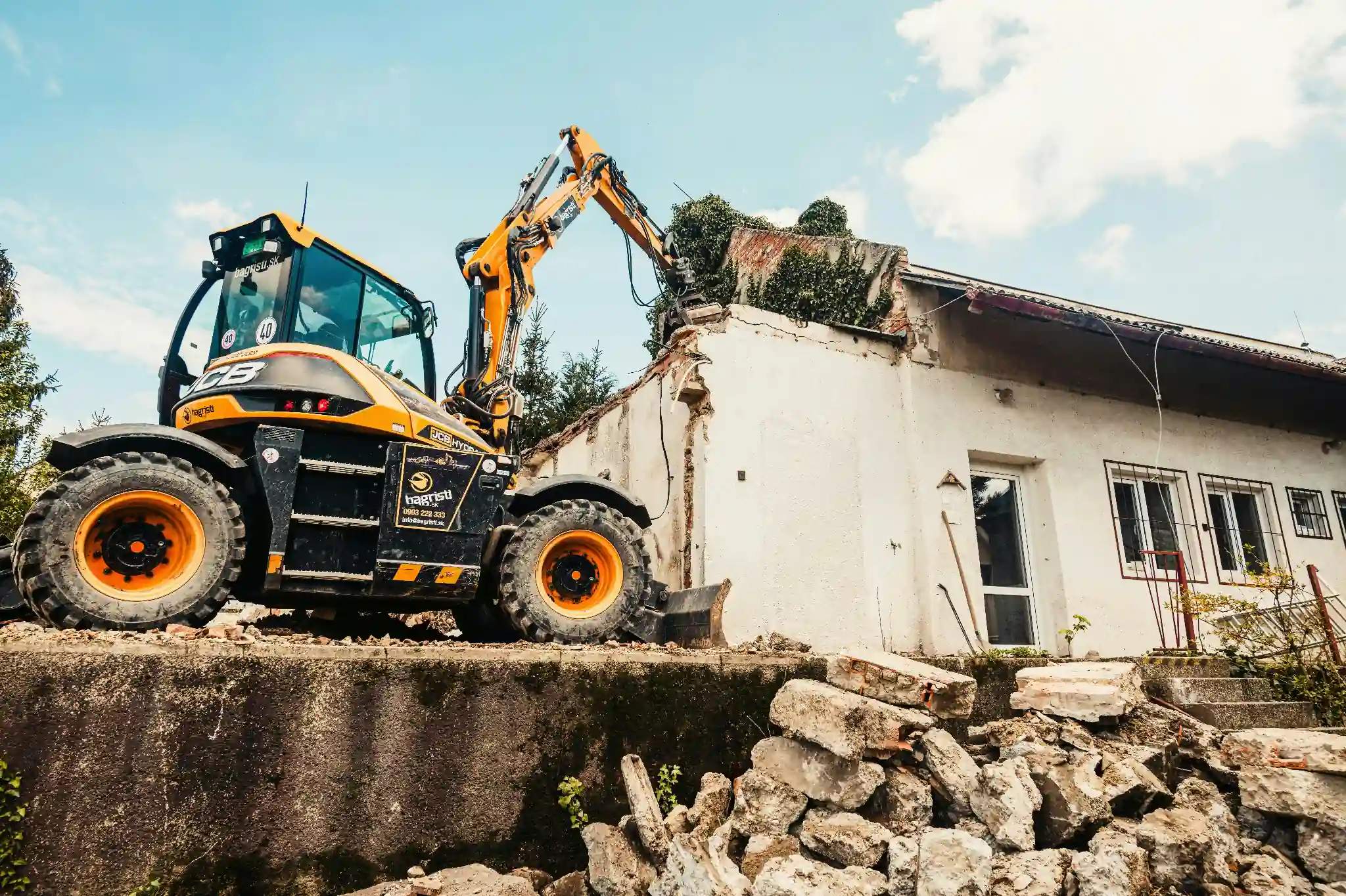 Demolishing property